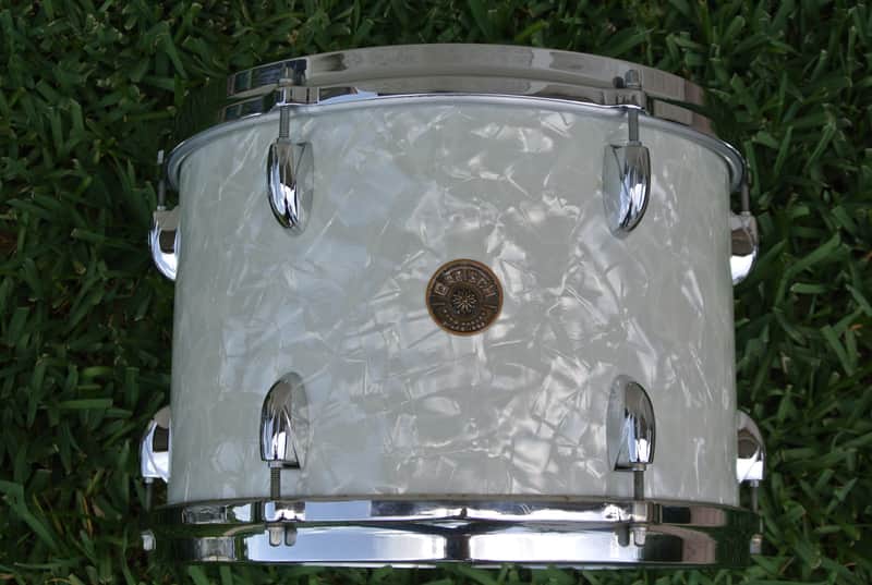 ✨ HARD-TO-FIND! Early 1960's GRETSCH 13" TOM in WHITE MARINE PEARL WMP ✨ RM34 image 1