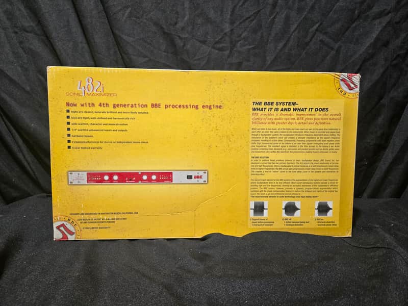 BBE 482i Sonic Maximizer 2-Channel Rack Processor – Tested & Working image 1