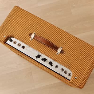 1954 Fender Super Tweed Wide Panel Vintage Tube Amp 2x10 w/ Jensen P10R, 5D4 image 4