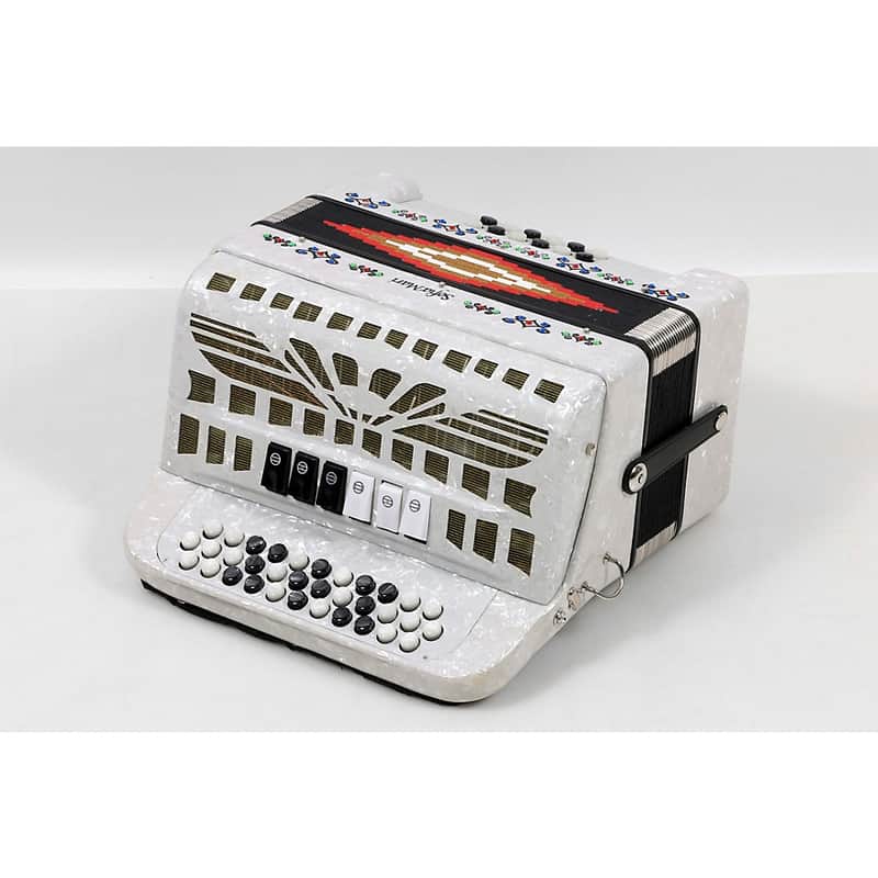 SofiaMari SMTT-3412, Two Tone Accordion Regular White Pearl Fa/Mi image 1