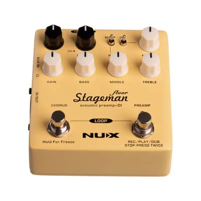 NuX NAP-5 Stageman Floor Acoustic Preamp Pedal with FX and Phrase Looper image 3
