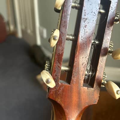 Unbranded vintage zither banjo - possibly W. Tremlett - with vintage leather case image 17