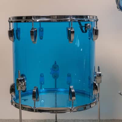 1970s Ludwig Big Beat Blue Vistalite Drum Set image 3