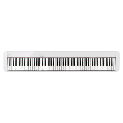 Casio Privia 88-Key Digital Piano with Smart Scaled Hammer Action Keyboard, Bluetooth, and Illuminated Touch Sensor Controls (White)