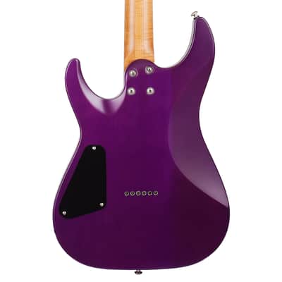 Schecter C-1 Standard Plus Electric Guitar - Transparent Purple Burst image 7