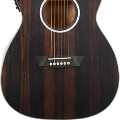 Washburn DFEFE-A Deep Forest Folk Acoustic/Electric Guitar - Striped Ebony (DFEFE-A-U) image 5