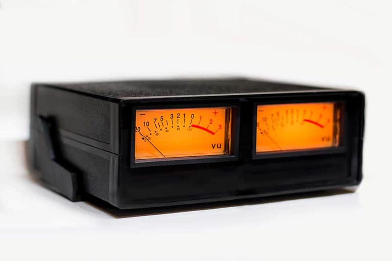 Vintage Look VU Meter Audio Visualiser Stereo Double Analog Warm Lamp Display Studio & HI-FI image 1