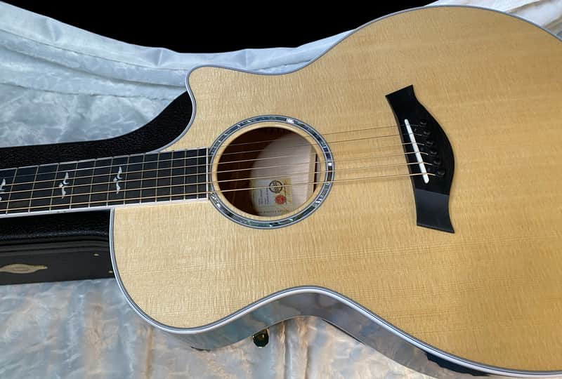NEW ! Taylor 614ce Custom Acoustic-Electric Guitar - Natural Top - Blue Fade Back and Sides - AAAAA Flamed Maple - Authorized Dealer - G05921 - 4.8lbs image 1