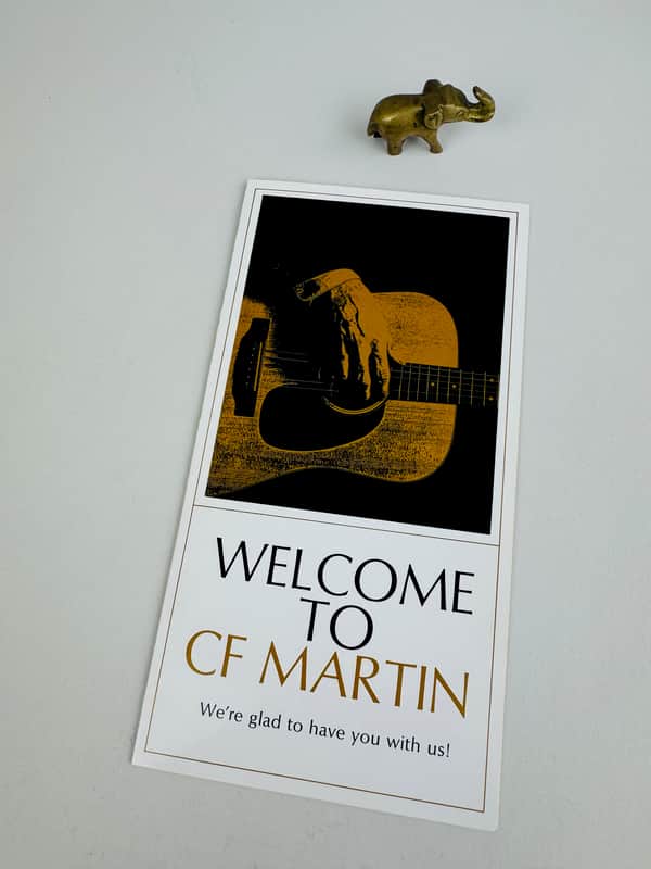Martin “Welcome to CF Martin” Factory Tour Card – c. Late 1970s–Early 1980s image 1