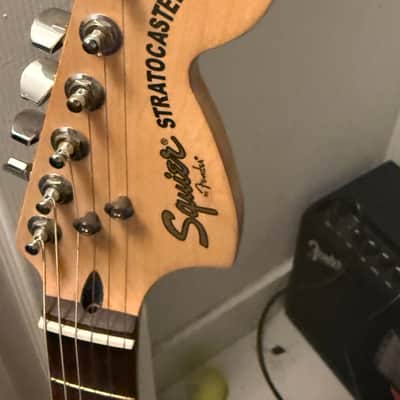 Modded Squier Standard stratocaster HSS 2008 - Vintage white/Cream image 3
