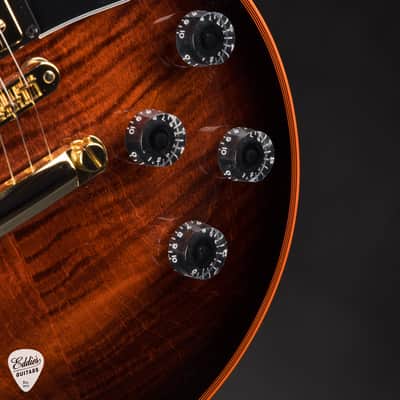 Gibson Custom Shop Made 2 Measure Les Paul Custom Figured Orange Widow 9.14 #CS600373 image 14