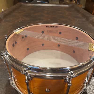 Pork Pie USA Custom 7x14 Bubinga / Cherry Snare image 8