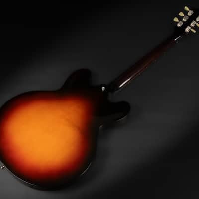 Immagine 2017 Gibson Memphis ES-335 Studio (4-Knob) - Ginger Burst | USA Semi-Hollow Torrefied Maple Fretboard ‘57 Classic Humbucker Bone Nut 3.55kg | CoA OHSC - 12