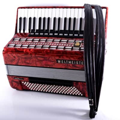 German Made Top Piano Accordion Weltmeister Serino - 120 bass, 16 registers (11 + 5 switches) + Shoulder Straps & Hard Case ~ LMMH - Video image 16