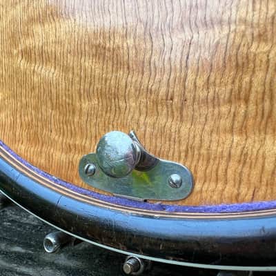 The Bacon Blue Ribbon Style A Tenor Banjo with Original Koverite Case Natural 1920s image 11