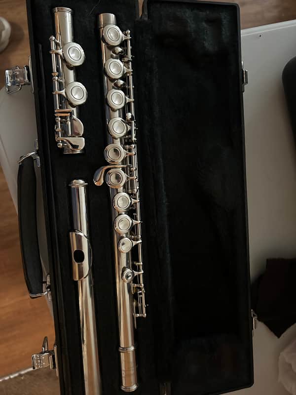 Yamaha YFL-225N closed hole student flue with case fantastic shape image 1