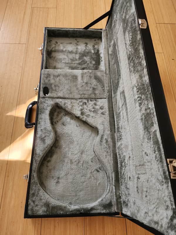 2021 ESP Mystique Black Tolex Hardshell Guitar Case Fits Custom Shop Edwards E-II LTD Very Good image 1