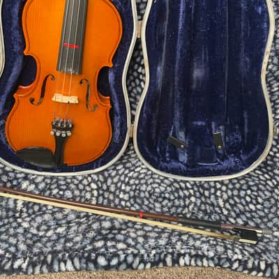 1992 Glaesel Shop Model V130 1/2 Half size violin outfit - a copy of the 1713 Antonius Stradivarius - made in romania image 2