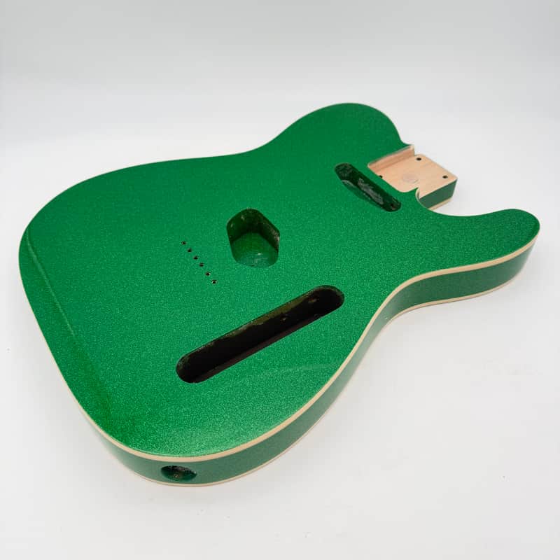 HooDoo Telecaster Body Alder Bound Sparkle Green Light htb6426 image 1