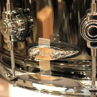 DW Design Black Nickel over Brass 6.5x14 Snare Drum - New! image 4