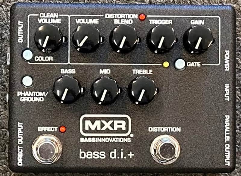 MXR M80 Bass D.I.+ PreAmp and Distortion Pedal 2025 - Black image 1