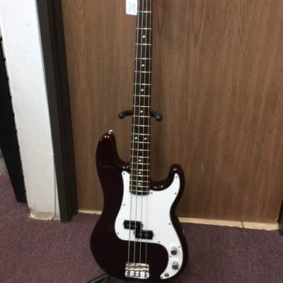 Fender Precision Bass Maroon image 1