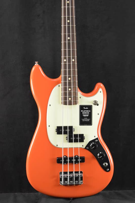 Fender Player II Mustang Bass PJ Rallye Orange Rosewood Fingerboard image 1
