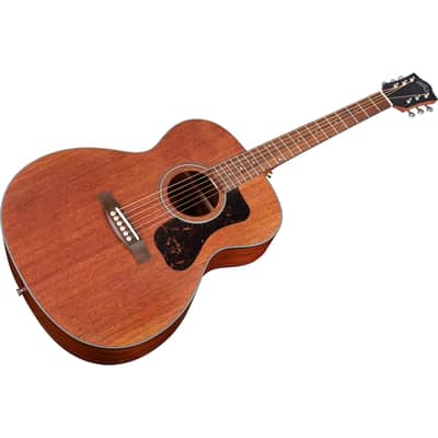 Guild OM-320 Natural Orchestra Model Acoustic Guitar - Solid Mahogany Top image 5