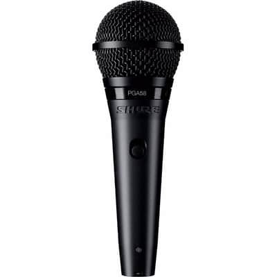 Shure PGA58-QTR Dynamic Vocal Handheld Mic w/ 1/4" Microphone Cable 15FT & Pouch image 3
