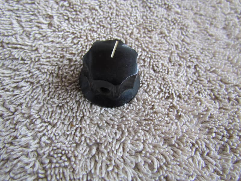 Fender Jazz Bass Knob 60's/70's Black Set Screw Vintage Jazz Bass Knob Fits Mustang & Musicmaster image 1