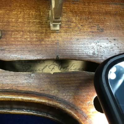 Vintage Paul F Kissner 1923 Rebuilt "Fancy" Violin (4/4) Full Size w/ Case image 14