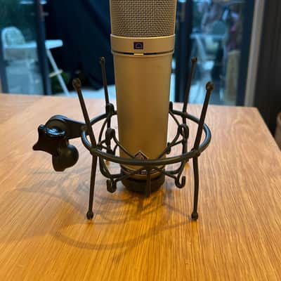Neumann U 87 Ai Large Diaphragm Multipattern Condenser Microphone - Present - Nickel with Shock Mount image 1