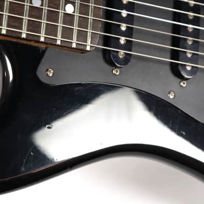 Vintage 1980s Kramer Focus 3000 Black Electric Guitar w/ Harmony Case image 18