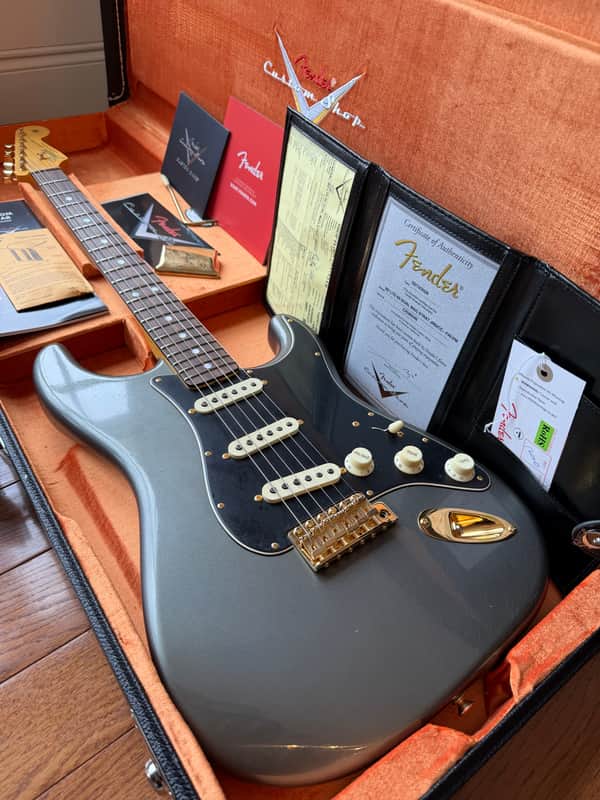 2026 Fender Custom Shop '65 Stratocaster Dual Mag B3 Limited Edition Journeyman - Charcoal Frost Metallic image 1