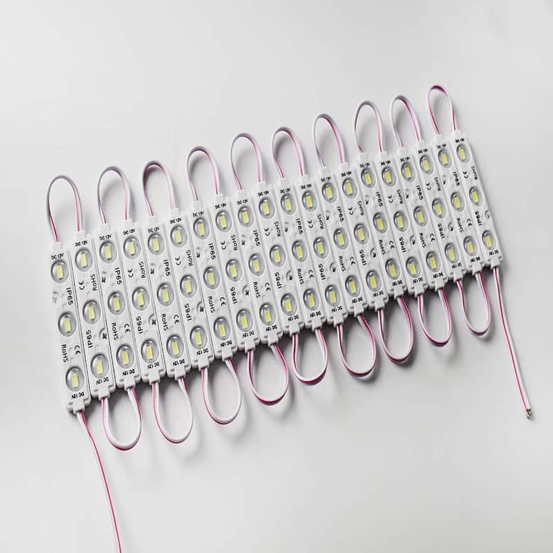 Led Module,Replacement Lights For Inflatables White 20Pcs 9.8 Ft 5730 Smd 150Lm Per Led Module Ip65 Waterproof Christmas Inflatables Light For Letter Sign With Tape Adhesive Backside (White Light) image 1