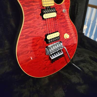 VIDEO! 1995 Ernie Ball Music Man EVH Eddie Van Halen Signature Red Quilt COLLECTOR GRADE 1 owner image 4