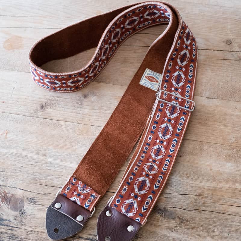 Suede-Backed Vintage Strap. "Althea". Handmade in London. image 1