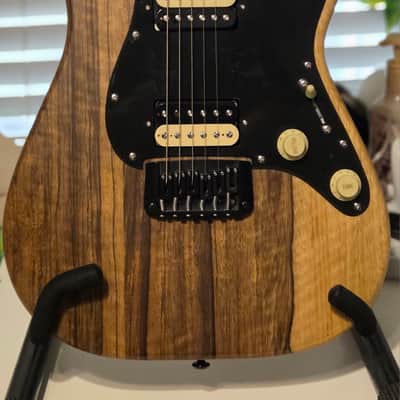 Schecter Diamond Series SVSS Exotic Black Limba 2022 - Black Limba Wood Grain image 1