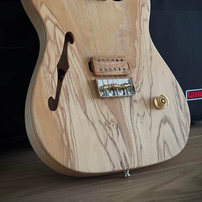 Suwak Custom Guitars Thinline T "Jr." Natural Esche & Olive Body, Korina Hals, Ebenholz Griffbrett uvm. 2026 - Natural image 3