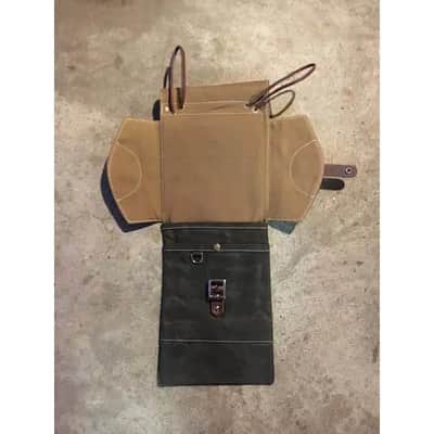 Tackle Instrument Supply Compact Stick Bag Forest Green w/Brown Leather Trim image 3