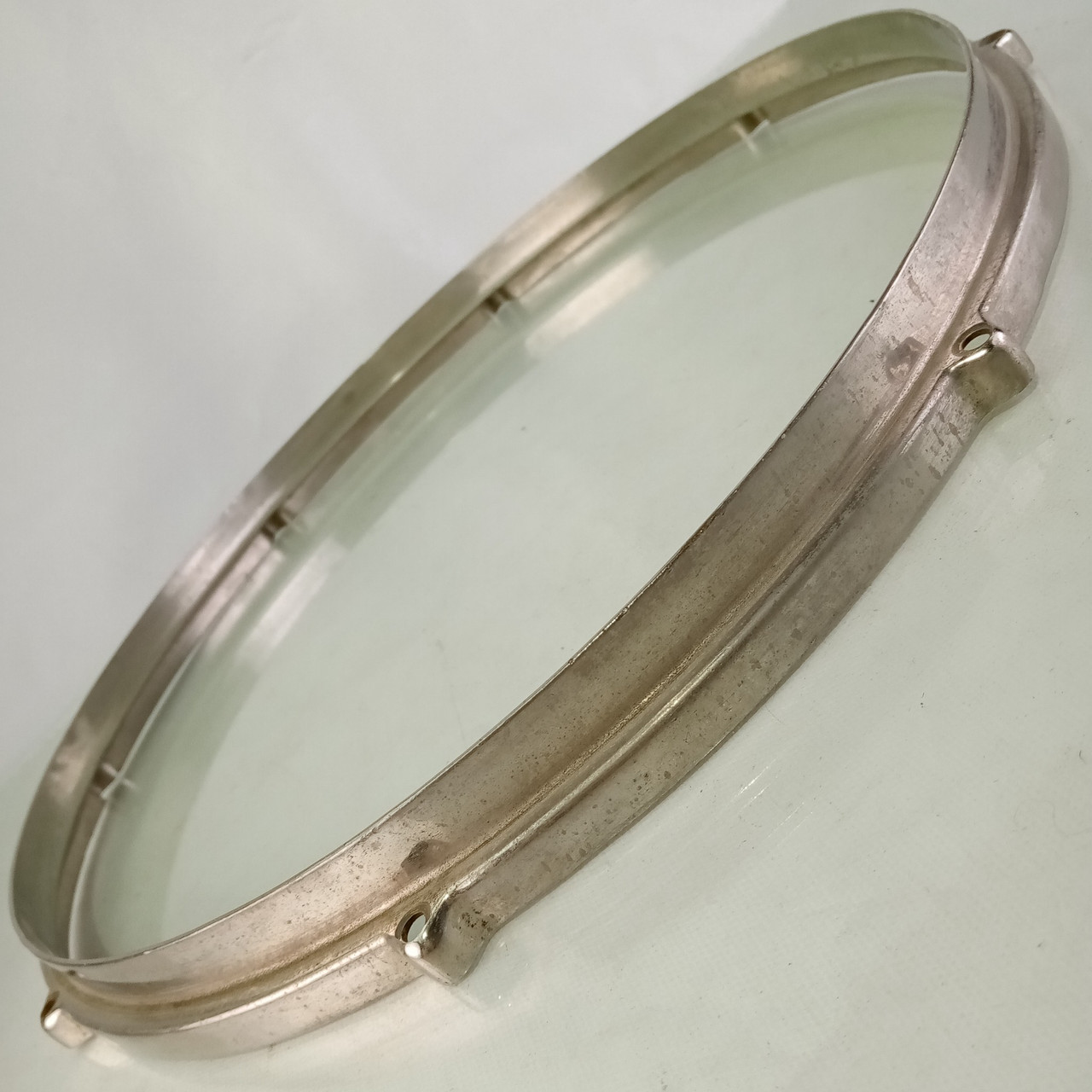 Ludwig 14"Standard/Silver Anniversary Snare Drum Batter Rim/Hoop NOB Brass 30s* — main photograph