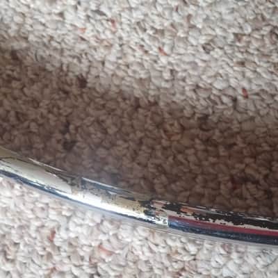 Pearl VINTAGE Japan 20" Chrome Bass DRUM Hoop Black White ONYX AGATE White TIGER RARE !!! 60s 70s image 14