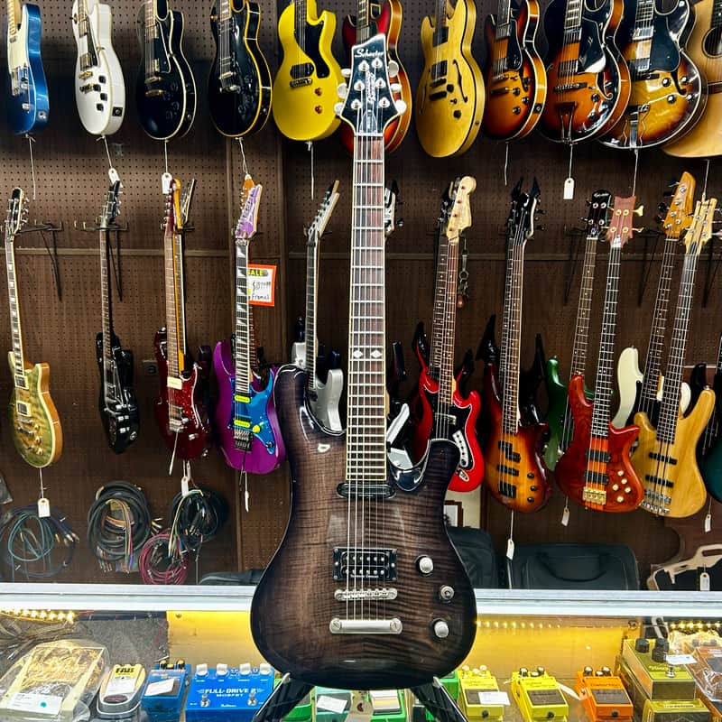 Schecter セイモアダンカン ダイアモンドシリーズ 006 Elite Schecter Diamond Series 006 Elite - Black Burst | Reverb