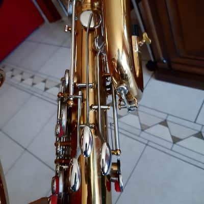 Super rare vintage baritone saxophone B&S Blue Label low a from 1980's , moster sound sax !!!!!! image 6