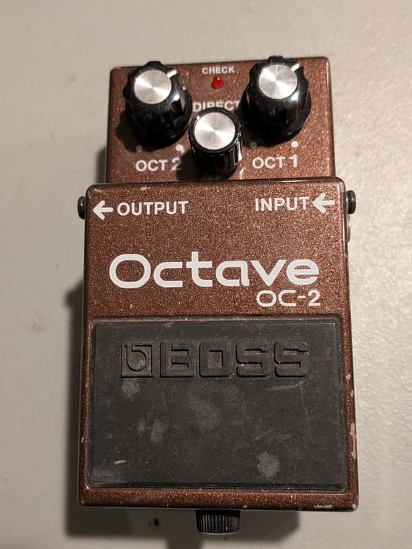 Boss OC-2 Octave (Silver Label) 1997 - 2005 - Brown image 1
