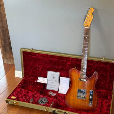 Fender American Select Carved Top Koa Telecaster 2012 - Sienna Edge Burst image 2
