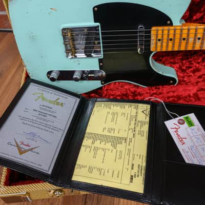 Fender Custom Shop 1952 Telecaster Heavy Relic Surf Green 2022 w/OHSC image 11