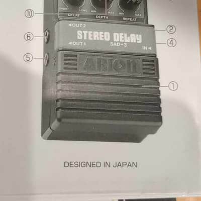 Arion SAD-3 Stereo Delay with original box & all paperwork image 3