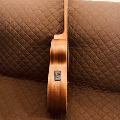 Lag TRAVEL-RCE Travel Series Solid Red Cedar Top Khaya Neck 6-String Acoustic-Electric Guitar w/Case image 3