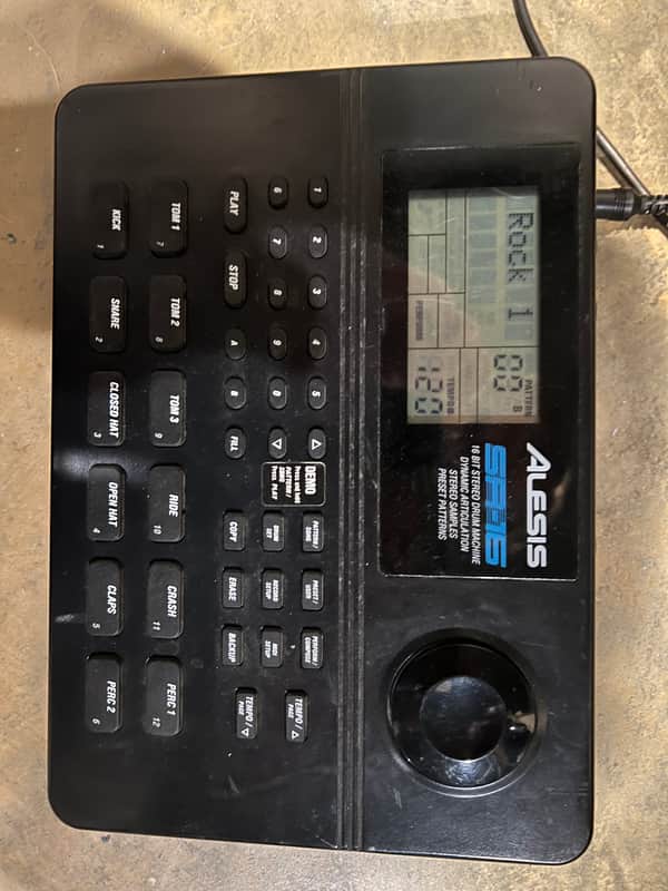 Alesis SR-16 Drum Machine 2010s - Black image 1